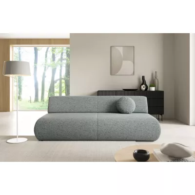 Dreisitzer-Schlafsofa mit Stauraum SURREY – Stahlgrau