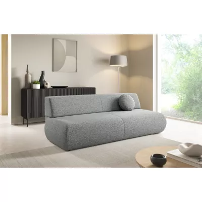 Dreisitzer-Schlafsofa mit Stauraum SURREY – Stahlgrau