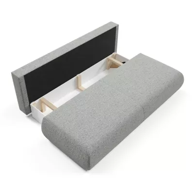 Dreisitzer-Schlafsofa mit Stauraum SURREY – Stahlgrau