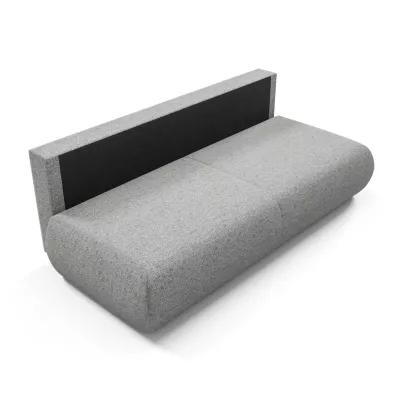 Dreisitzer-Schlafsofa mit Stauraum SURREY – Stahlgrau