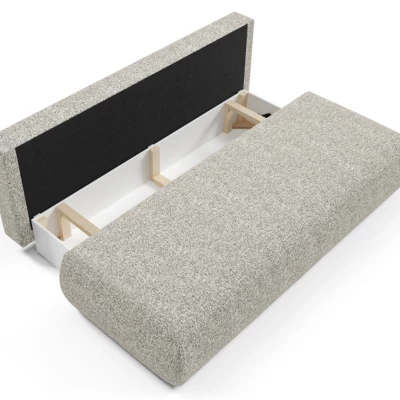 Dreisitzer-Schlafsofa mit Stauraum, Modell SURREY – grau