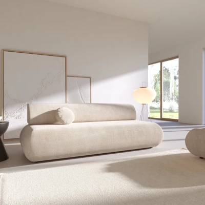 Dreisitzer-Schlafsofa mit Stauraum SURREY - beige 2