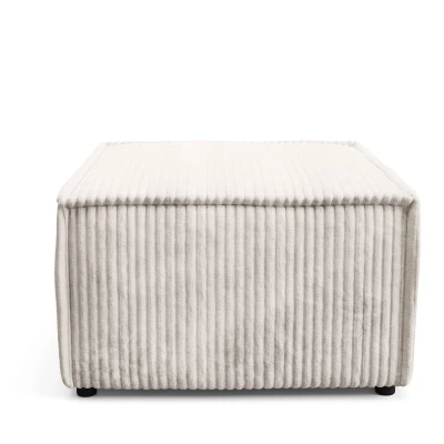Gepolsterter Fußhocker WINDSOR – Creme