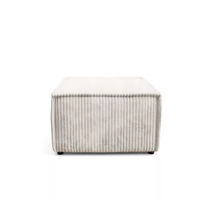 Gepolsterter Fußhocker WINDSOR – Creme