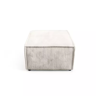 Gepolsterter Fußhocker WINDSOR – Creme