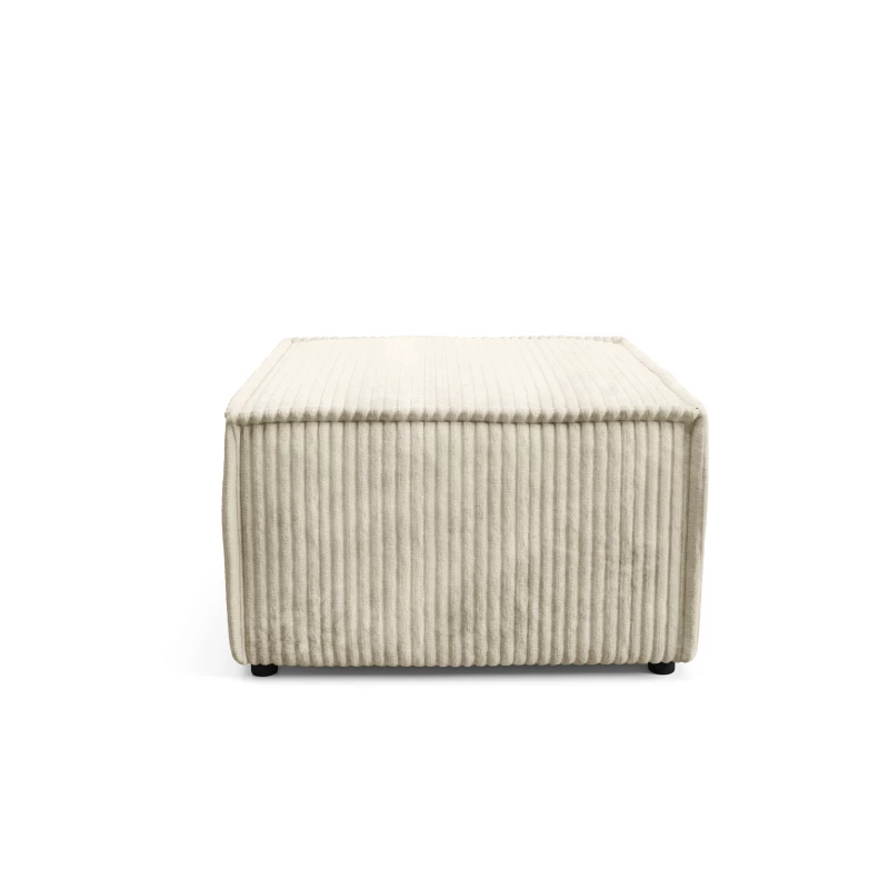 Gepolsterter Fußhocker WINDSOR - ecru 1