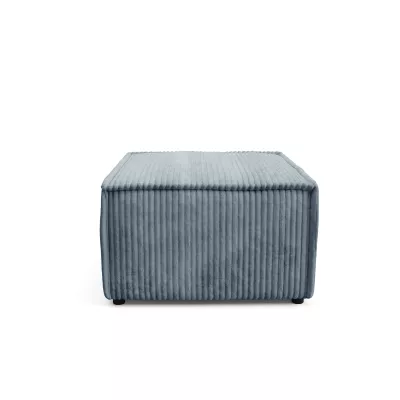 Gepolsterter Fußhocker WINDSOR – dunkle Esche