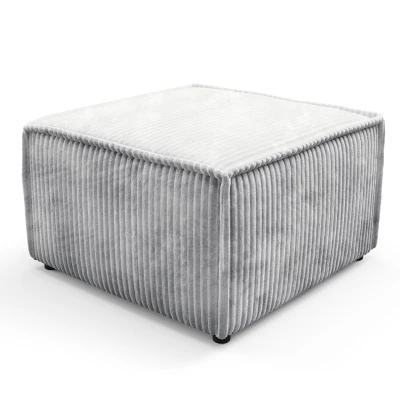 Gepolsterter Fußhocker WINDSOR - Esche