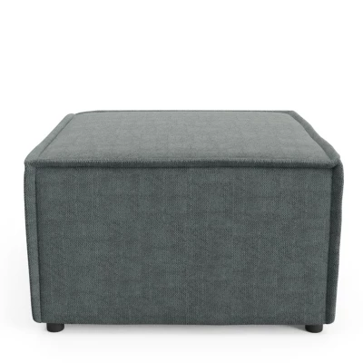 Gepolsterter Hocker WINDSOR – dunkelgrau