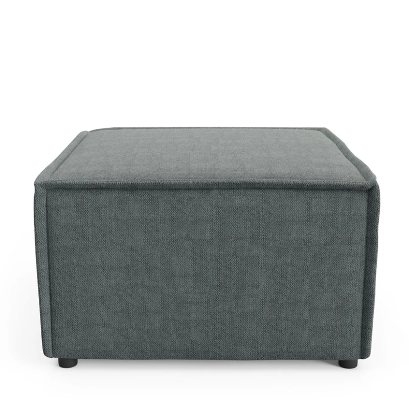Gepolsterter Hocker WINDSOR – dunkelgrau