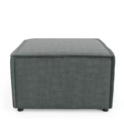 Gepolsterter Hocker WINDSOR – dunkelgrau
