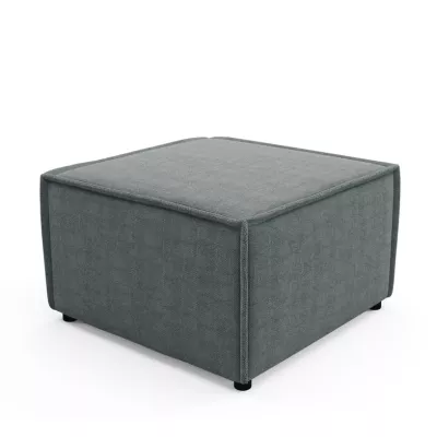 Gepolsterter Hocker WINDSOR – dunkelgrau