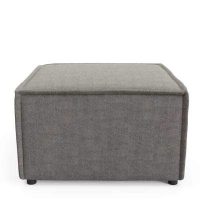 Gepolsterter Hocker WINDSOR – Mausgrau