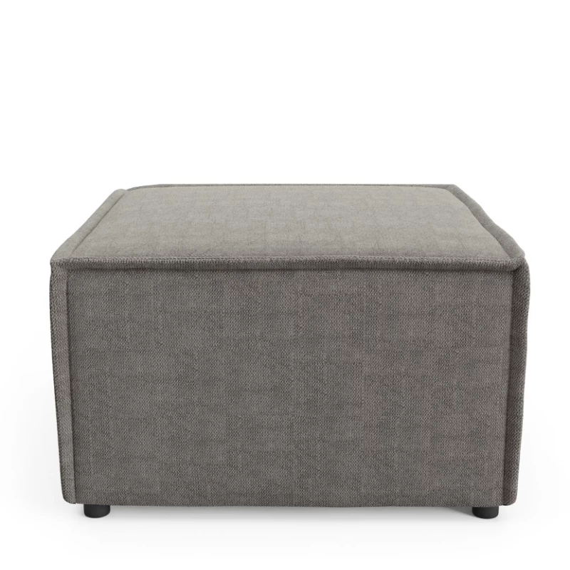 Gepolsterter Hocker WINDSOR – Mausgrau