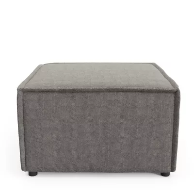 Gepolsterter Hocker WINDSOR – Mausgrau