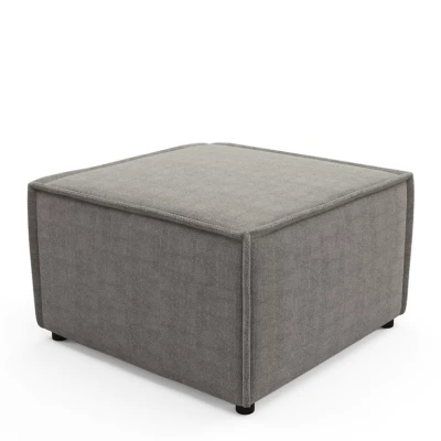 Gepolsterter Hocker WINDSOR – Mausgrau