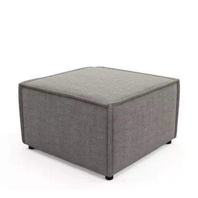 Gepolsterter Hocker WINDSOR – Mausgrau
