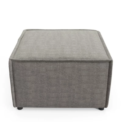 Gepolsterter Hocker WINDSOR – Mausgrau