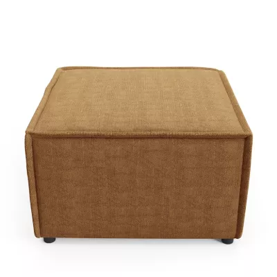 Gepolsterter Fußhocker WINDSOR - Honig