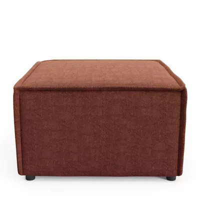 Gepolsterter Fußhocker WINDSOR - Kupfer