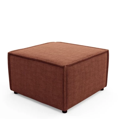 Gepolsterter Fußhocker WINDSOR - Kupfer