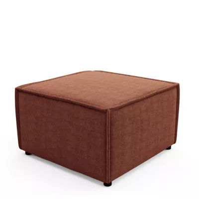 Gepolsterter Fußhocker WINDSOR - Kupfer