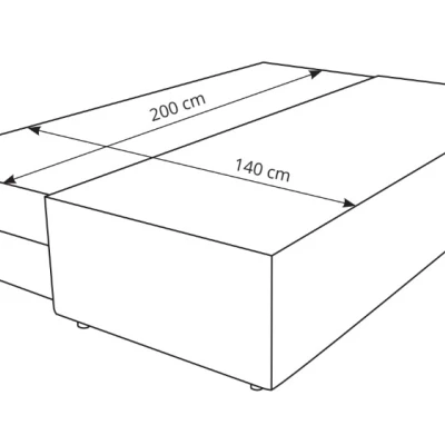Dreisitzer-Sofa mit Stauraum WINDSOR - ecru 1