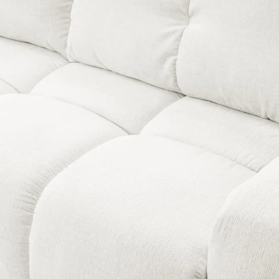 TRURO Zweisitzer-Schlafsofa – Creme