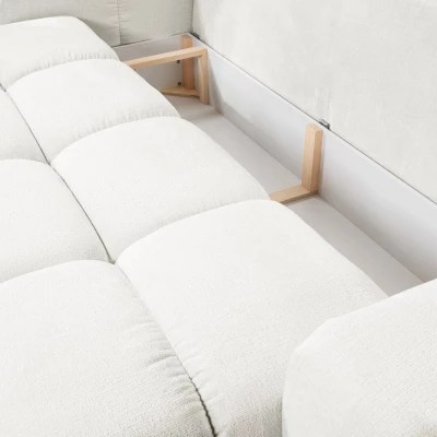 TRURO Zweisitzer-Schlafsofa – Creme