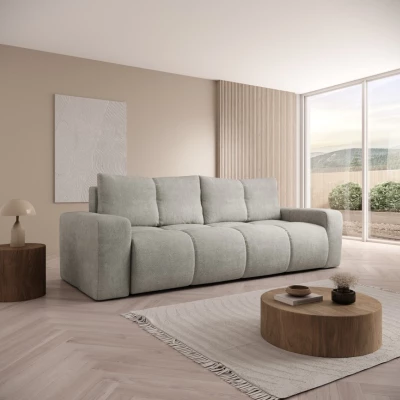 TRURO Zweisitzer-Schlafsofa – silber