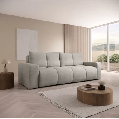 TRURO Zweisitzer-Schlafsofa – silber
