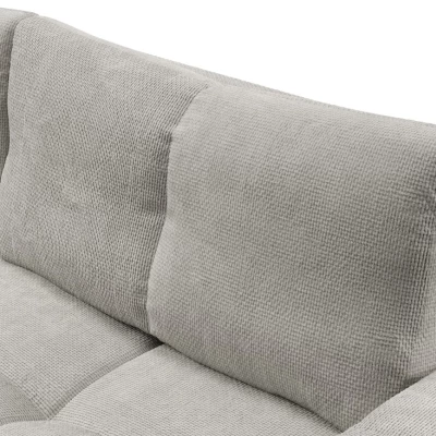 TRURO Zweisitzer-Schlafsofa – silber