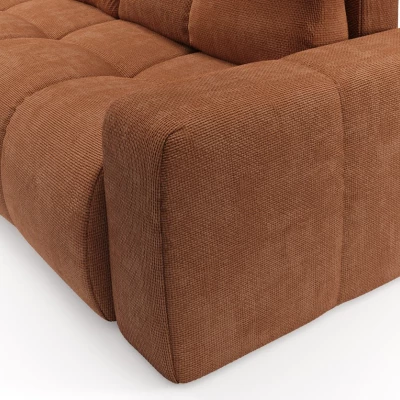 TRURO Zweisitzer-Schlafsofa – Ziegelstein