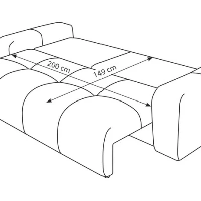 TRURO 2-Sitzer-Schlafsofa - hellbeige 2