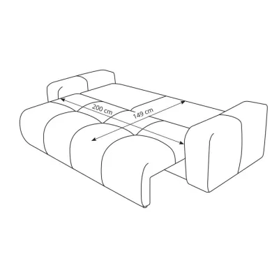 TRURO 2-Sitzer-Schlafsofa - hellbeige 2