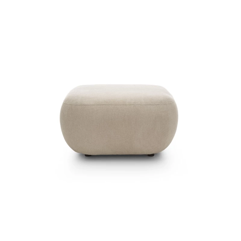 Gepolsterter Hocker Würfel COBOURG - beige 2