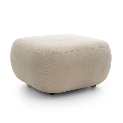 Gepolsterter Hocker Würfel COBOURG - beige 2