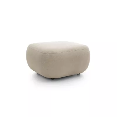 Gepolsterter Hocker Würfel COBOURG - beige 2