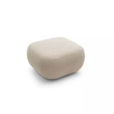 Gepolsterter Hocker Würfel COBOURG - beige 2