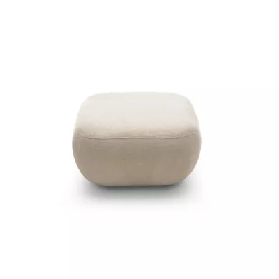 Gepolsterter Hocker Würfel COBOURG - beige 2