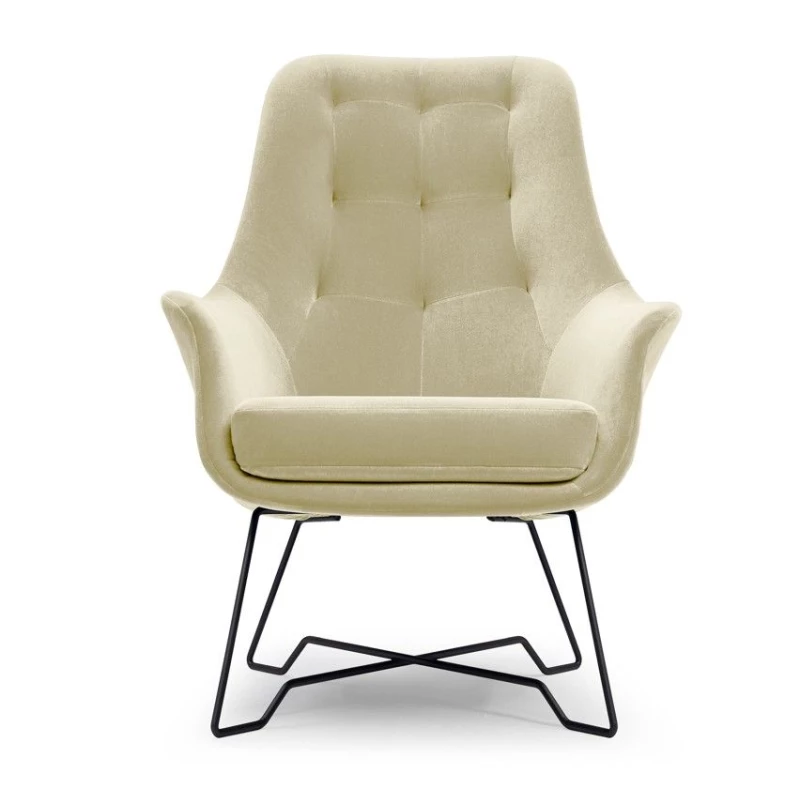 Gepolsterter Konferenzstuhl GANDER – beige