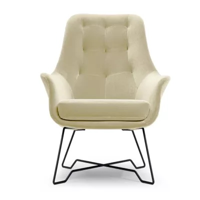Gepolsterter Konferenzstuhl GANDER – beige