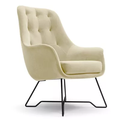 Gepolsterter Konferenzstuhl GANDER – beige