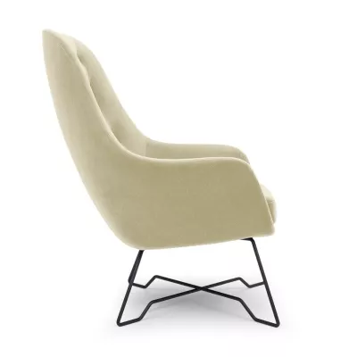 Gepolsterter Konferenzstuhl GANDER – beige