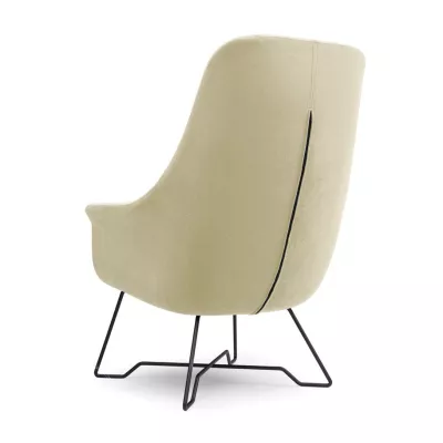 Gepolsterter Konferenzstuhl GANDER – beige