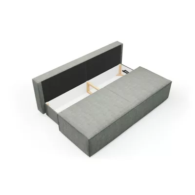 Dreisitzer-Sofa mit Stauraum WINDSOR - hellgrau