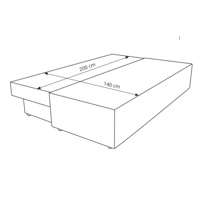 Dreisitzer-Sofa mit Stauraum WINDSOR - Dunkelasche