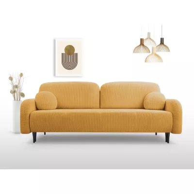 Klappbares Zweisitzer-Sofa mit Stauraum WHITBY - Honig