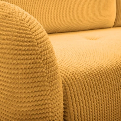 Klappbares Zweisitzer-Sofa mit Stauraum WHITBY - Honig