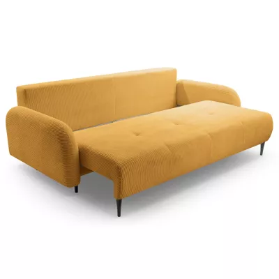 Klappbares Zweisitzer-Sofa mit Stauraum WHITBY - Honig